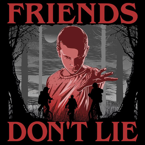 Stranger Things Friends Don't Lie Canvas Print 40x40 - DC101199
