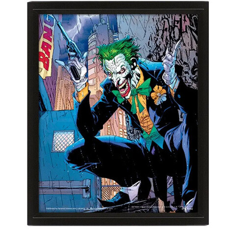 DC Comics Joker (Bang) 3D Lenticular Poster (Framed) 26 x 4cm - EPPL71392