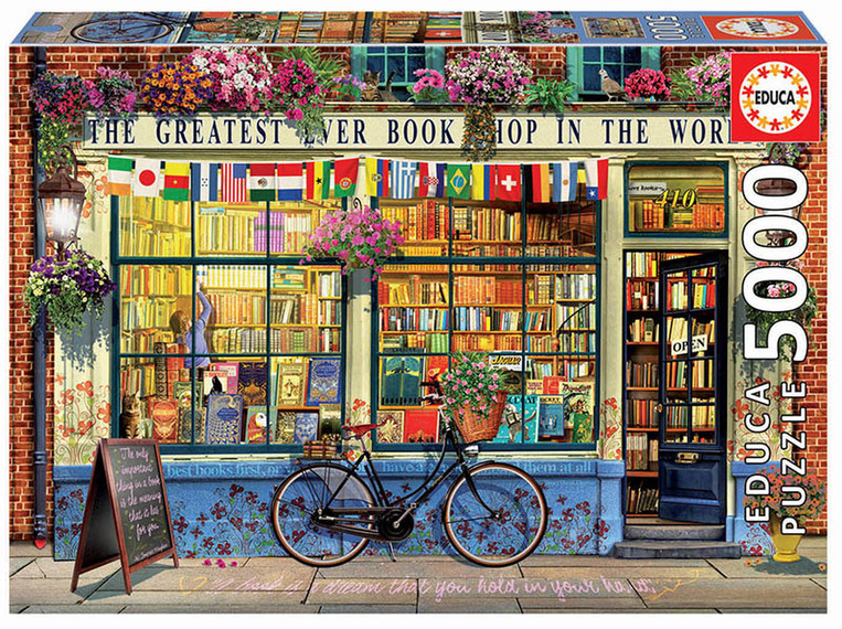 Educa Puzzle The Greatest bookshop In The World, 5000 pieces - 018.583