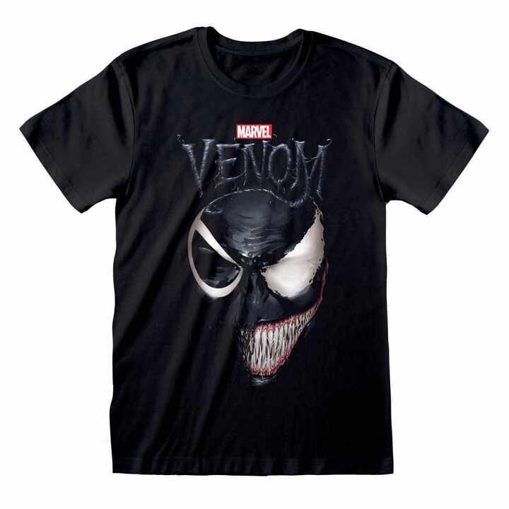 Marvel Comics Spider-Man – Venom Split Face (Unisex) T-Shirt - MSP03057TSB