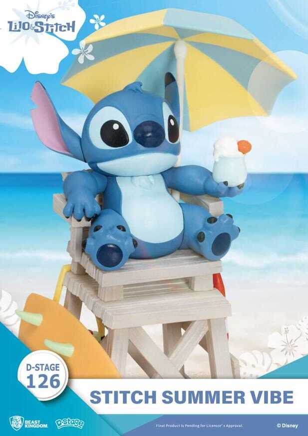 Disney Lilo & Stitch D-Stage PVC Diorama Stitch Summer Vibe 16 cm - BKDDS126