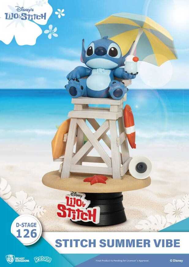 Disney Lilo & Stitch D-Stage PVC Diorama Stitch Summer Vibe 16 cm - BKDDS126