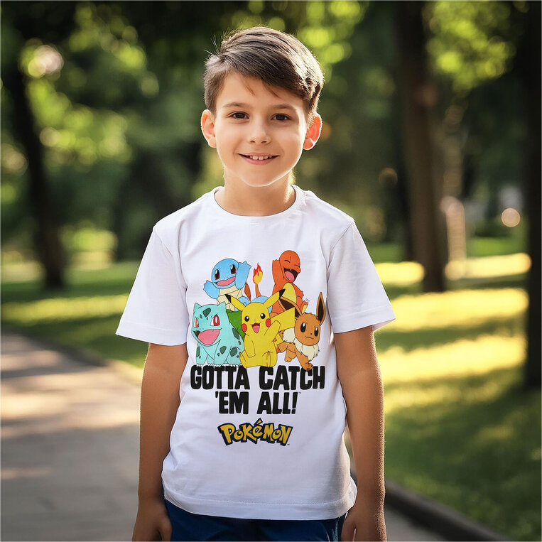 Pokemon Gotta Catch Em All White Kids T-Shirt - POK00625TKW