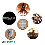 Attack On Titan - Badge Pack - Characters X4 - BP0551