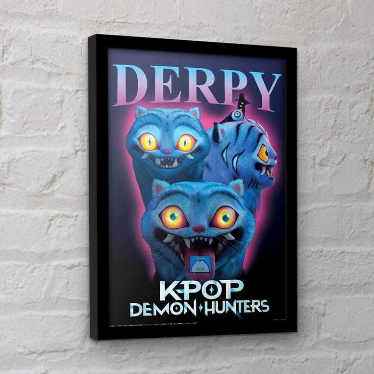 KPop Demon Hunters Collector Print Framed Poster Derpy 30 x 40 cm - FP2510428