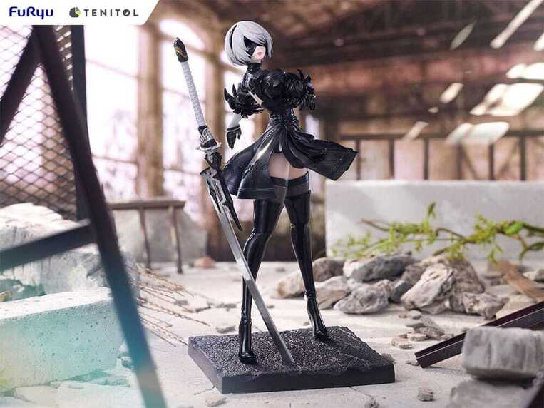 NieR:Automata Tenitol PVC Statue 2B Ver1.1a 22 cm - FRYU40700