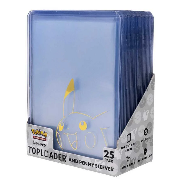 Ultra Pro Toploader and Penny Sleeves Combo Pack 25ct - Pokemon: Pikachu - REM16663