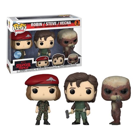 Funko POP! Stranger Things - Robin, Steve and Vecna 3-pack Figures (Exclusive)