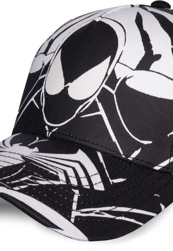 Marvel Spider-Man Baseball Cap Black & White All-over-Print - BA122372SPN