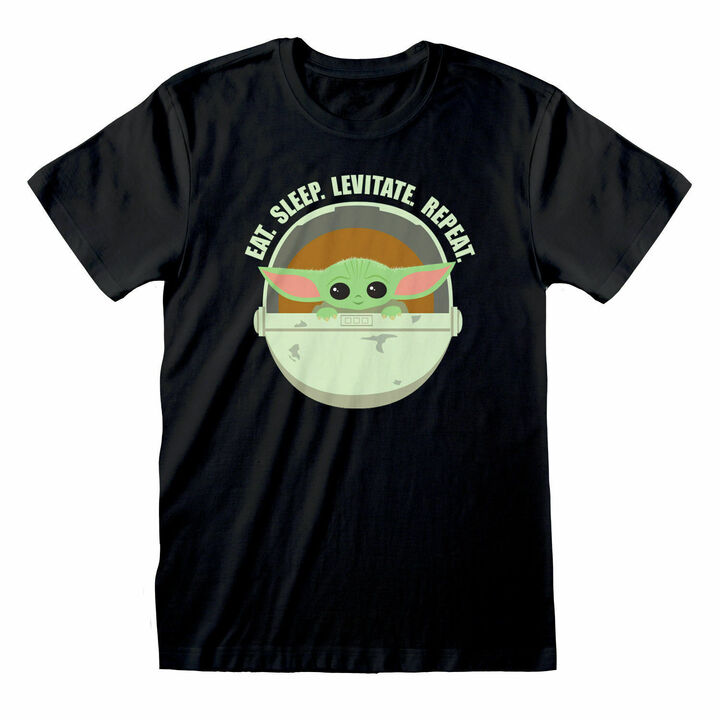 Star Wars The Mandalorian Eat Sleep Levitate Repeat T-shirt Unisex - MAN00845TSB