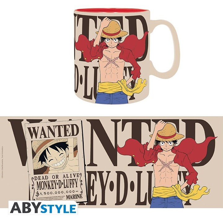 One Piece - Mug - 460 Ml - Luffy & Wanted - ABYMUGA010