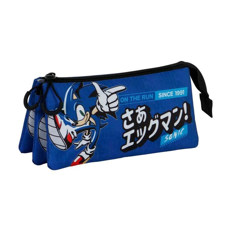 Sonic The Hedgehog On the Run Triple Pencil Case - B62186622
