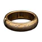 Lord of the Rings Tungsten Ring The One Ring (gold plated) - WETA86-30-01083