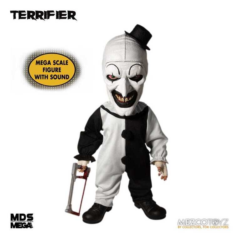 Terrifier MDS Mega Scale Plush Doll Art the Clown with Sound 38 cm - MEZ24020