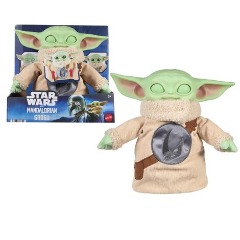 Star Wars The Mandalorian & Grogu The Interactive Companion 25cm Grogu Plush Toy with Open-Up Eyes - JKN44