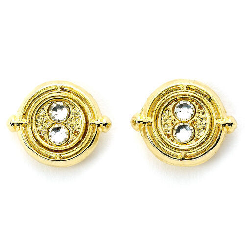 Harry Potter Time Turner Gold Plated Stud Earrings - EWES0100