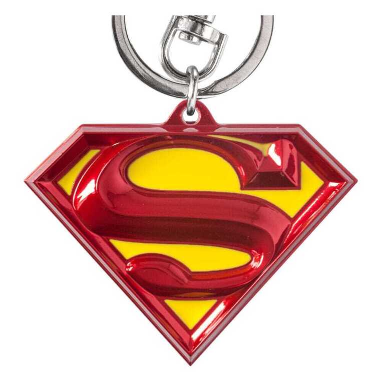 DC Pewter-Keychain Superman Logo coloured - MNGM45083