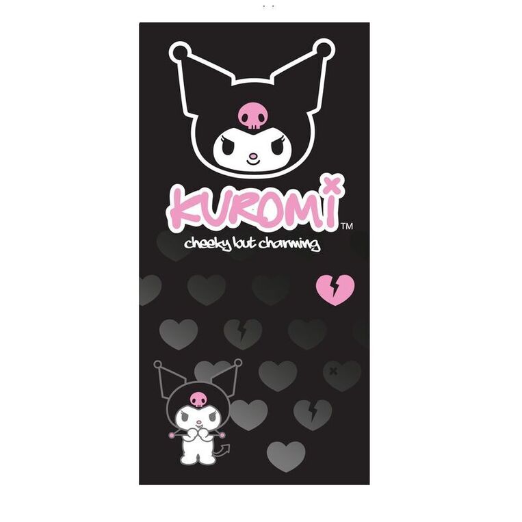 Sanrio Kuromi Microfibre Beach Towel - 5904009221181