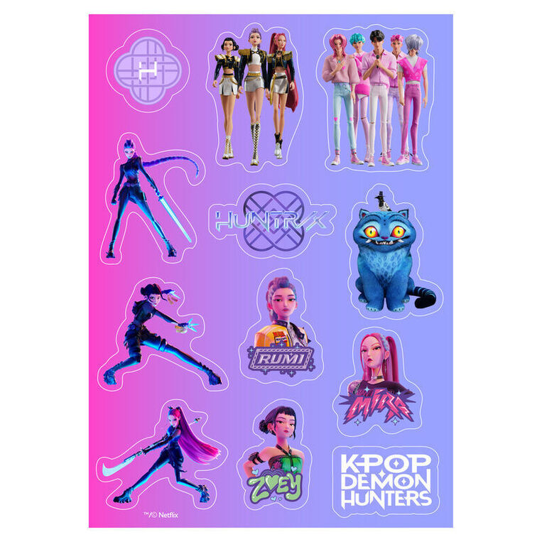 Kpop Demon Hunters Stationery Assorted Sticker Set - 