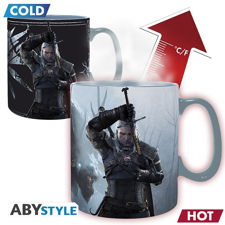 The Witcher - Mug Heat Change - 460 ml - Geralt & Ciri - ABYMUGA269