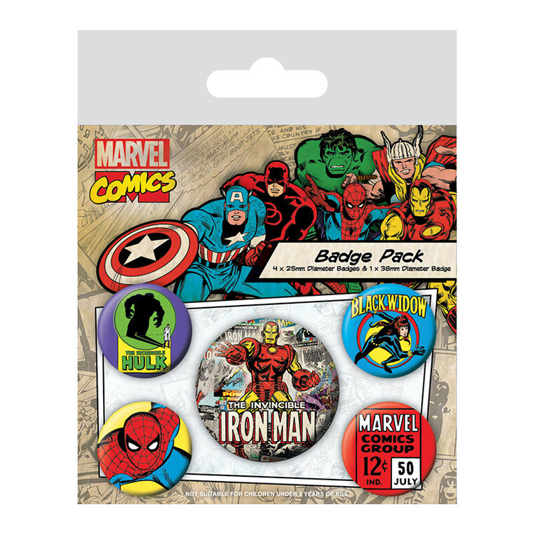 Marvel Comics (Iron Man) Badge Pack - BP80449