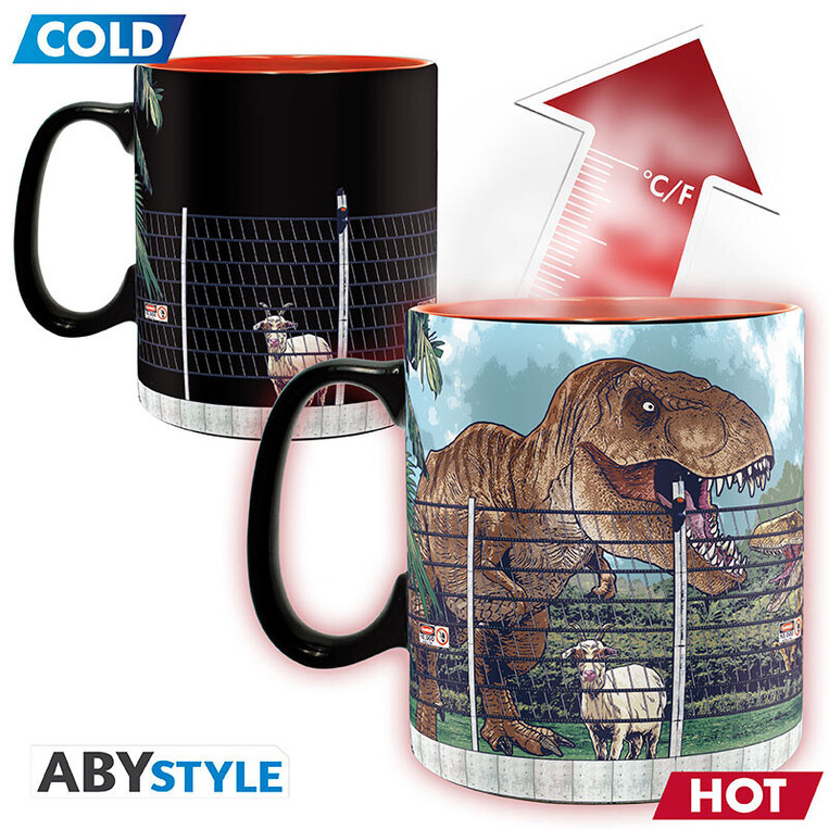 Jurassic Park Mug Heat Change 460 ml Gate - ABYMUGA053 