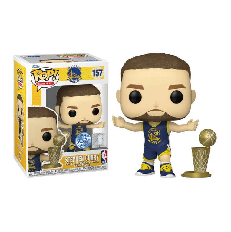 Funko POP! NBA: Golden State Warriors - Stephen Curry #157 (Exclusive Figure)