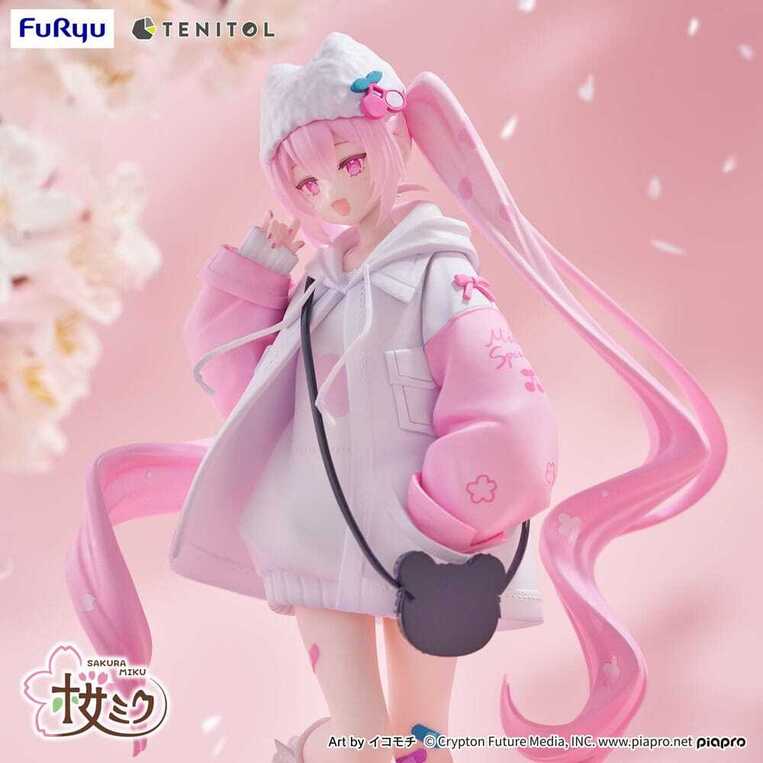 Hatsune Miku Tenitol PVC Statue Sakura Miku Cool style [petit] 19 cm - FRYU40747