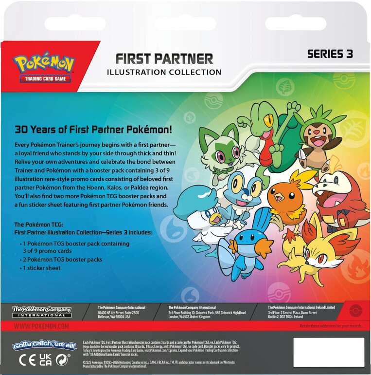 Pokemon TCG Mega Evolution - First Partner Illustration Collection Series 3