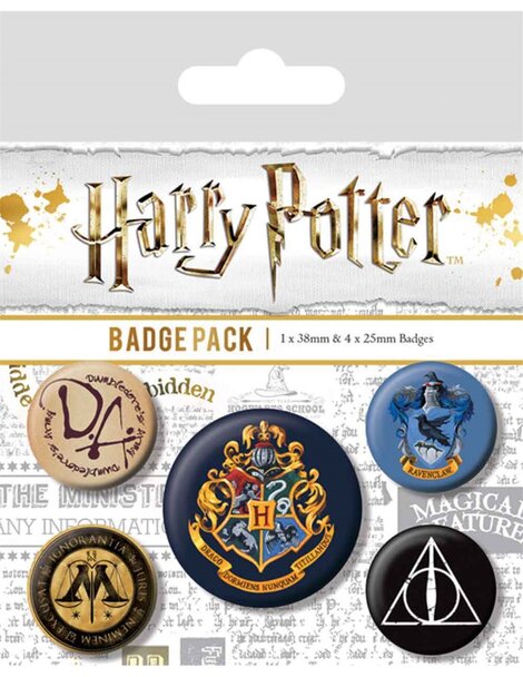 Harry Potter Pin-Back Buttons 5-Pack - BP80485