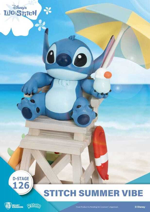 Disney Lilo & Stitch D-Stage PVC Diorama Stitch Summer Vibe 16 cm - BKDDS126