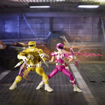 Power Rangers X Teenage Mutant Ninja Turtles Michelangelo Yellow Ranger and April O'Neil Pink Ranger - F2967