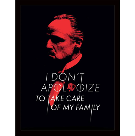 The Godfather (Don't Apologize) Wooden Print (Framed) 30 x 40cm - FP13241P