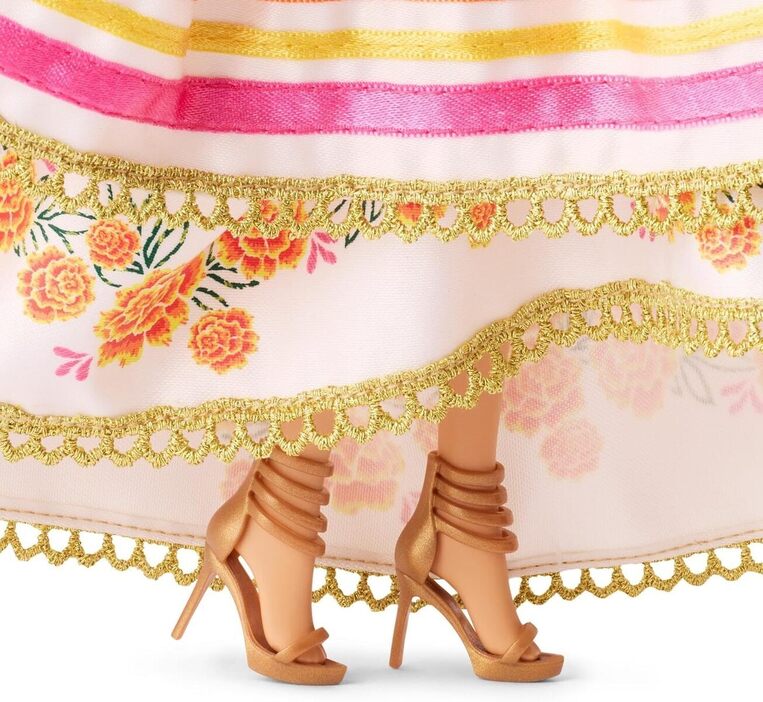 Barbie Signature Doll Día De Muertos In Ruffled Cream Gown - JBJ05