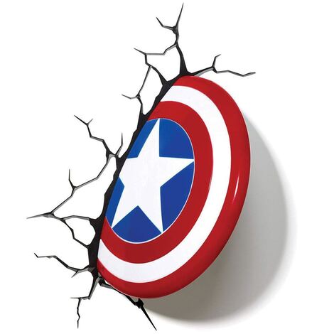 Marvel 3D LED Light Captain America Shield -3DL49463