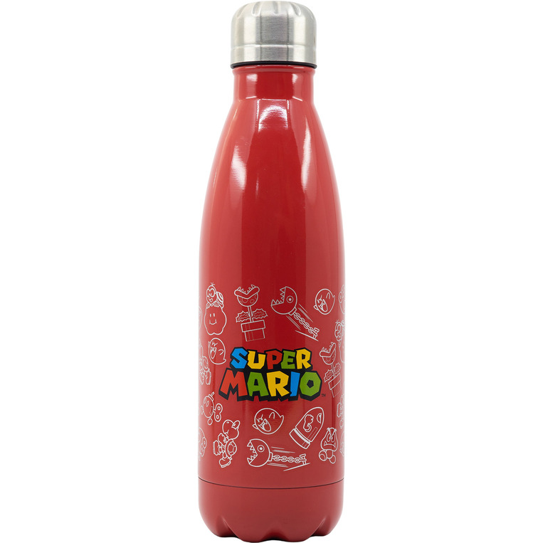 Super Mario-Stainless Steel Bottle (780ml) - STR03581