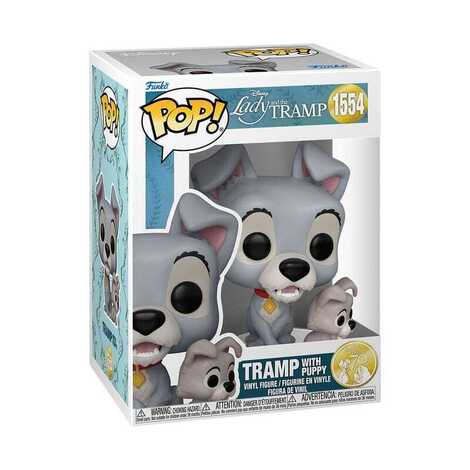 Funko Pop! Disney: Lady & The Tramp (70th Anniversary) - Tramp with Puppy #1554 Vinyl Figure