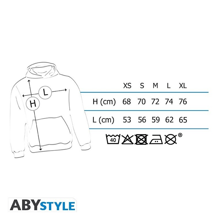 Demon Slayer - Hoodie - "Tanjiro" Man Without Zip Black - ABYSWE087