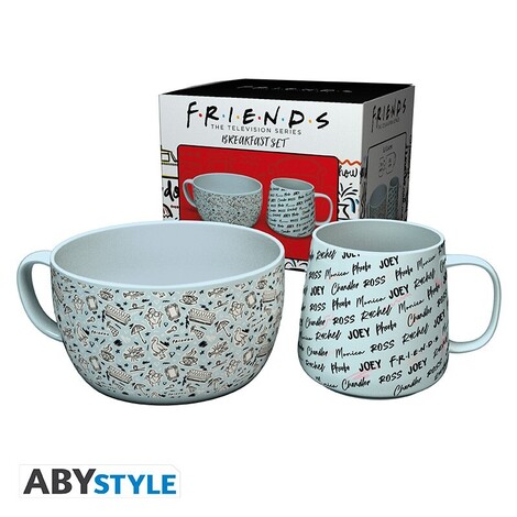 Friends - Breakfast Set Mug + Bowl - Doodle* - BS0040