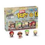 Funko Bitty POP! One Piece - Monkey D. Luffy, Roronoa Zoro, Axe-Hand Morgan & Chase Mystery 4-Pack Figures