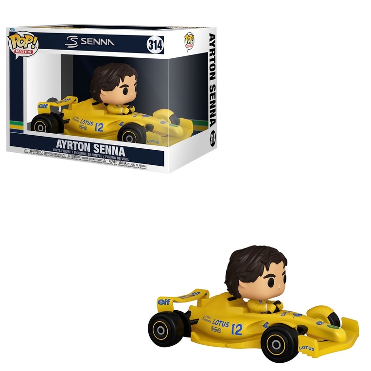 Funko Pop! Rides Super Deluxe: Senna - Ayrton Senna (Lotus) #314 Vinyl Figure