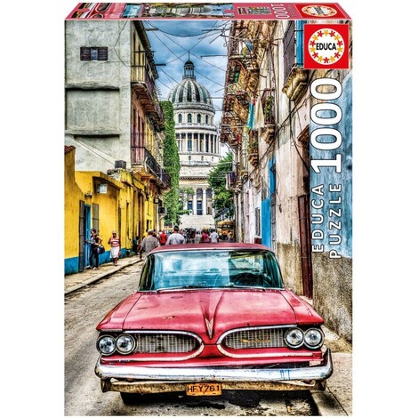 Educa Puzzle Vintage Car in Old Havana 1000 pieces - 016.754