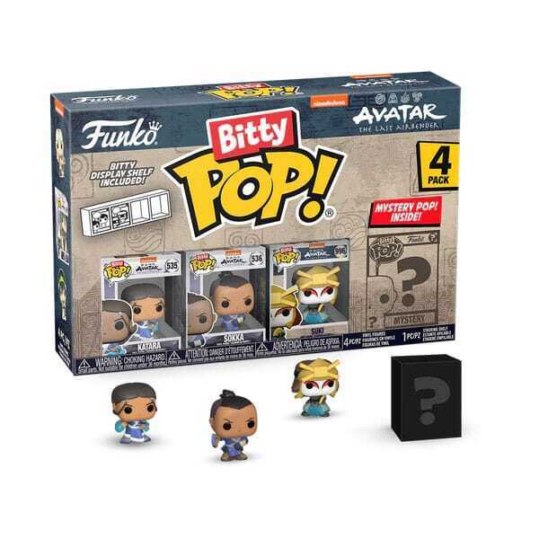 Funko Bitty POP! Avatar: The Last Airbender - Katara, Sokka, Suki & Chase Mystery 4-Pack Figures