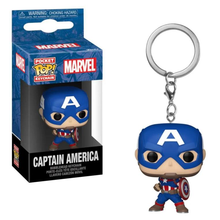 Funko Pocket Pop: Marvel New Classics - Captain America Vinyl Figure Keychain