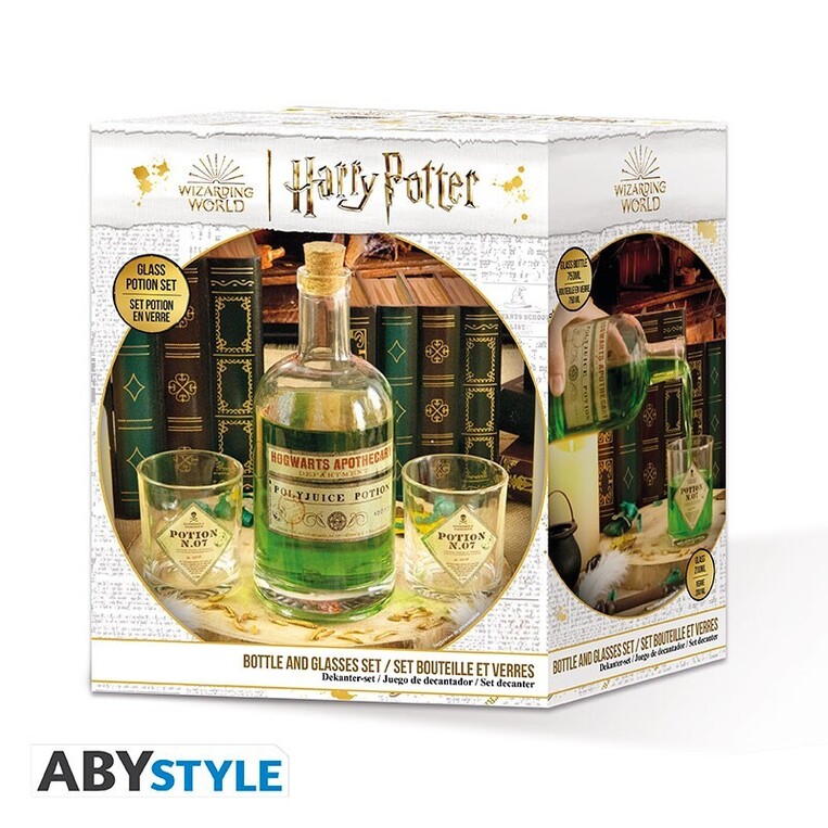 Harry Potter Bottle And Glasses Potion Set - ABYTAB060