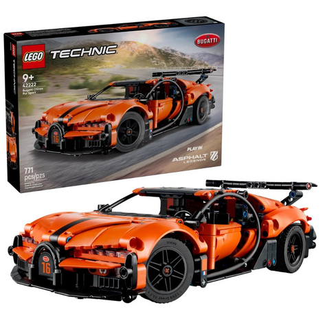 LEGO Technic Bugatti Chiron Pur Sport Hypercar - 42222