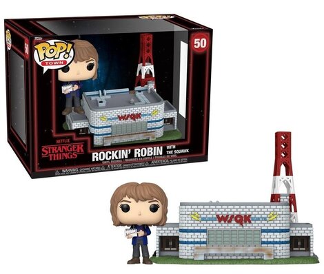 Funko POP! Town: Stranger Things - Rockin's Robin with the Squawk Figure #50