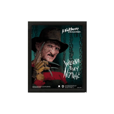 A Nightmare on Elm Street (Chains) 3D Lenticular Poster (Framed) 26 x 4cm - EPPL71490