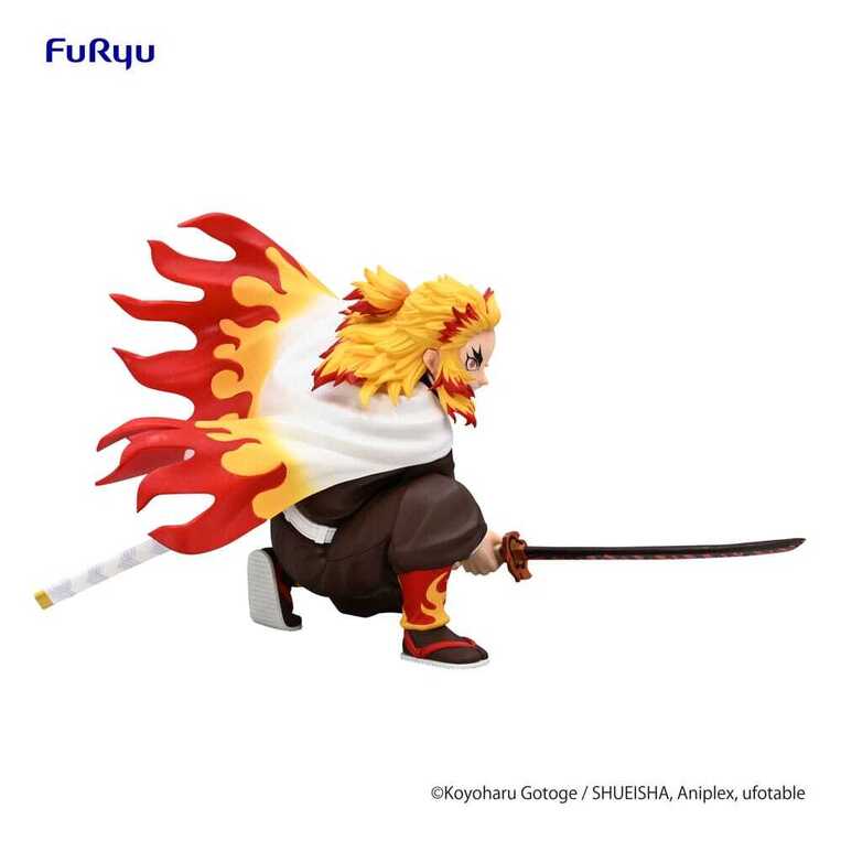 Demon Slayer: Kimetsu no Yaiba Noodle Stopper PVC Statue Rengoku Kyojuro Battle Ver. 10 cm - FRYU50175 