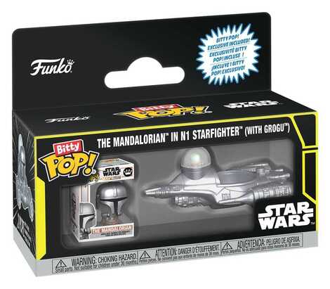 Star Wars Bitty POP! Ride Vinyl Figure N1 w/Mando 2,5 cm